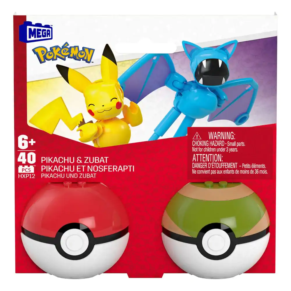 Pokémon MEGA stavebnice Kolekce Poké Ball: Pikachu & Zubat fotografii produktu