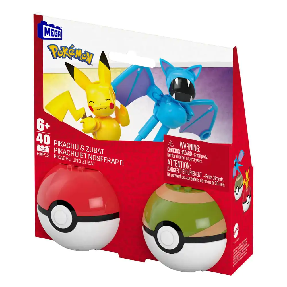 Pokémon MEGA stavebnice Kolekce Poké Ball: Pikachu & Zubat fotografii produktu