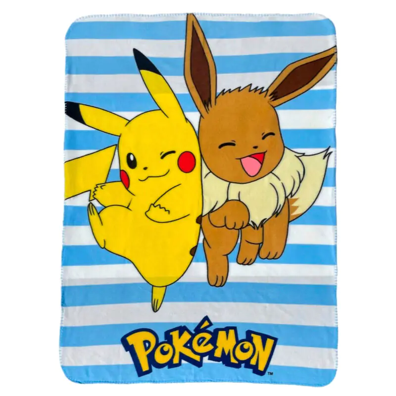 Pokemon Pikachu & Eevee polar deka fotografii produktu