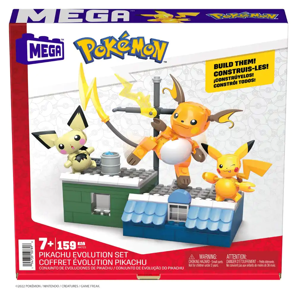 Pokémon MEGA Stavebnice Pikachu Evoluční Set fotografii produktu