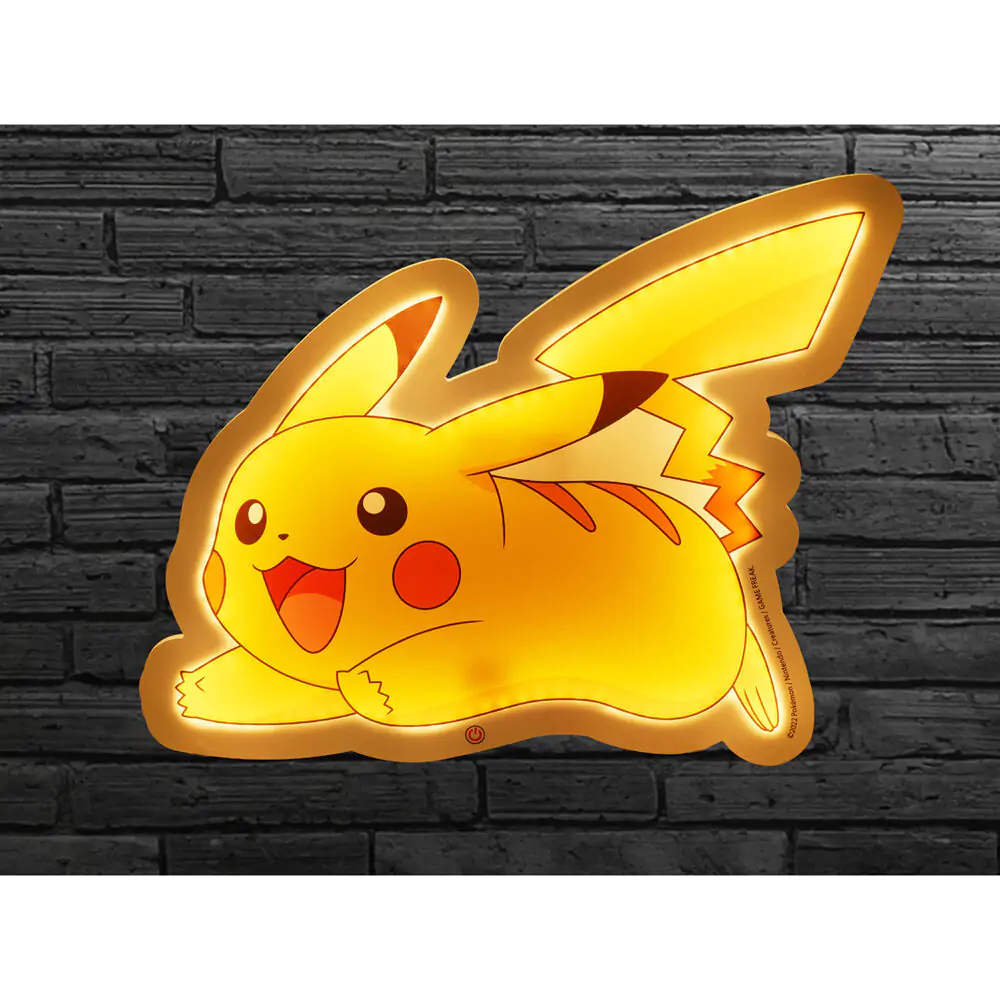 Pokémon LED nástěnná lampa Pikachu 22 cm fotografii produktu