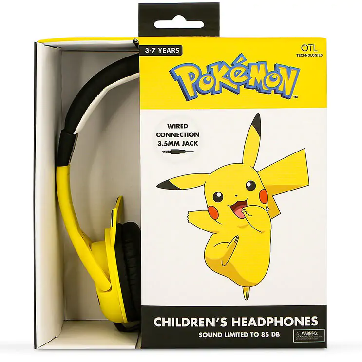 Dětská sluchátka Pokemon Pikachu fotografii produktu