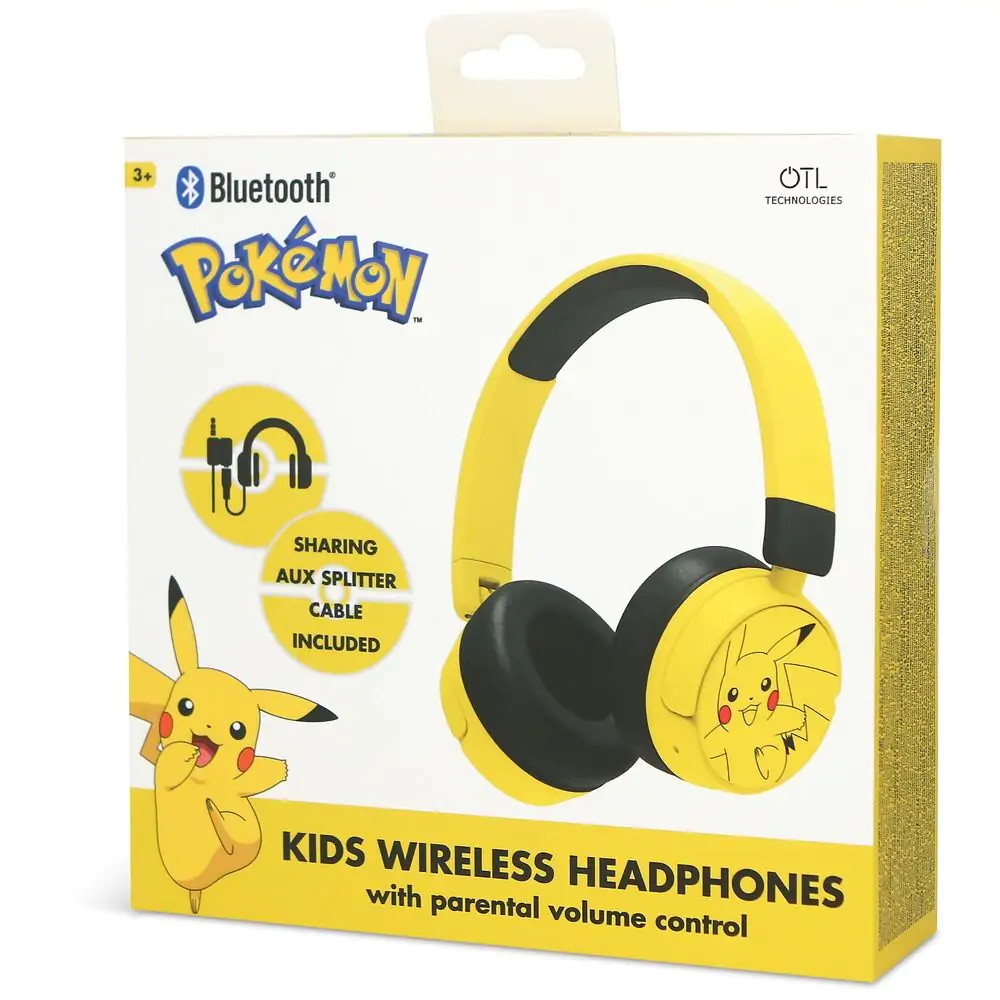 Pokemon Pikachu dětská sluchátka fotografii produktu