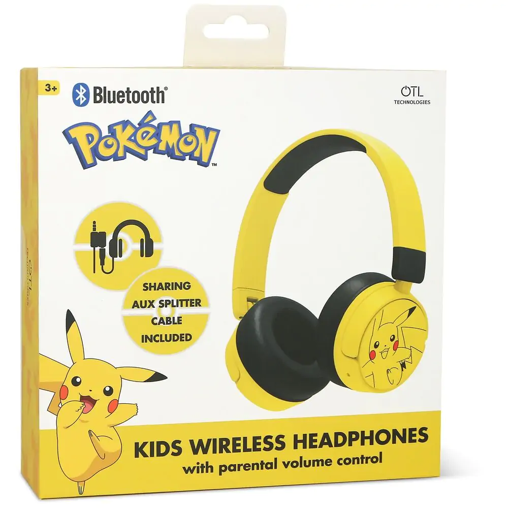 Pokemon Pikachu dětská sluchátka fotografii produktu