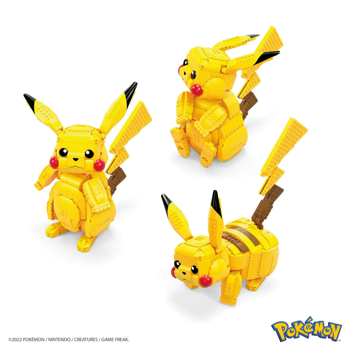 Pokémon Mega Construx Wonder Builders stavebnice Jumbo Pikachu 33 cm fotografii produktu