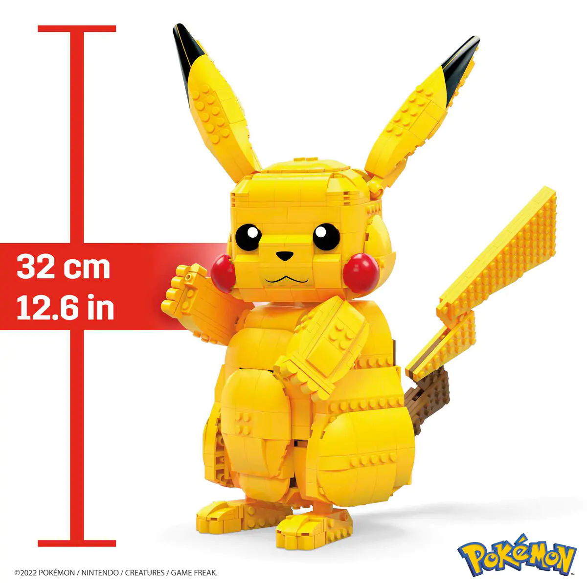 Pokémon Mega Construx Wonder Builders stavebnice Jumbo Pikachu 33 cm fotografii produktu