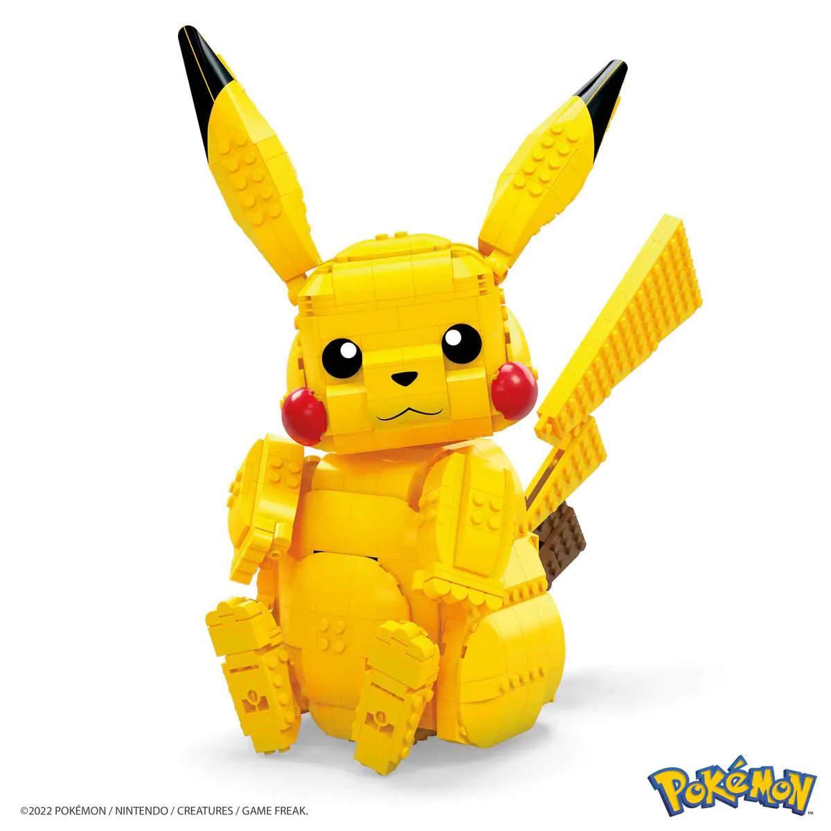 Pokémon Mega Construx Wonder Builders stavebnice Jumbo Pikachu 33 cm fotografii produktu