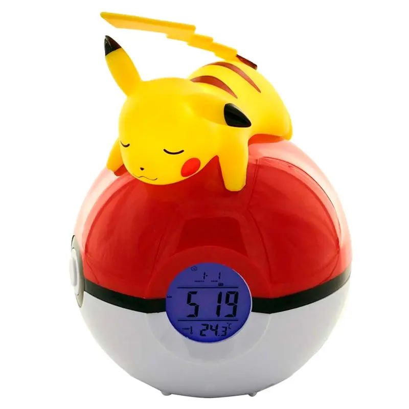 Pokémon Budík Pokeball se Světlem Pikachu 18 cm fotografii produktu