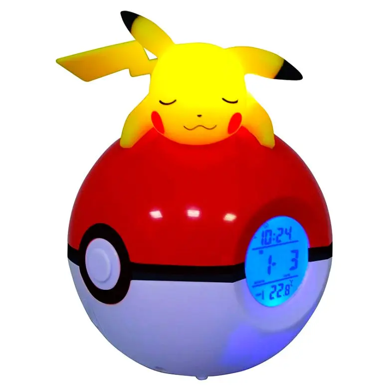 Pokémon Budík Pokeball se Světlem Pikachu 18 cm fotografii produktu