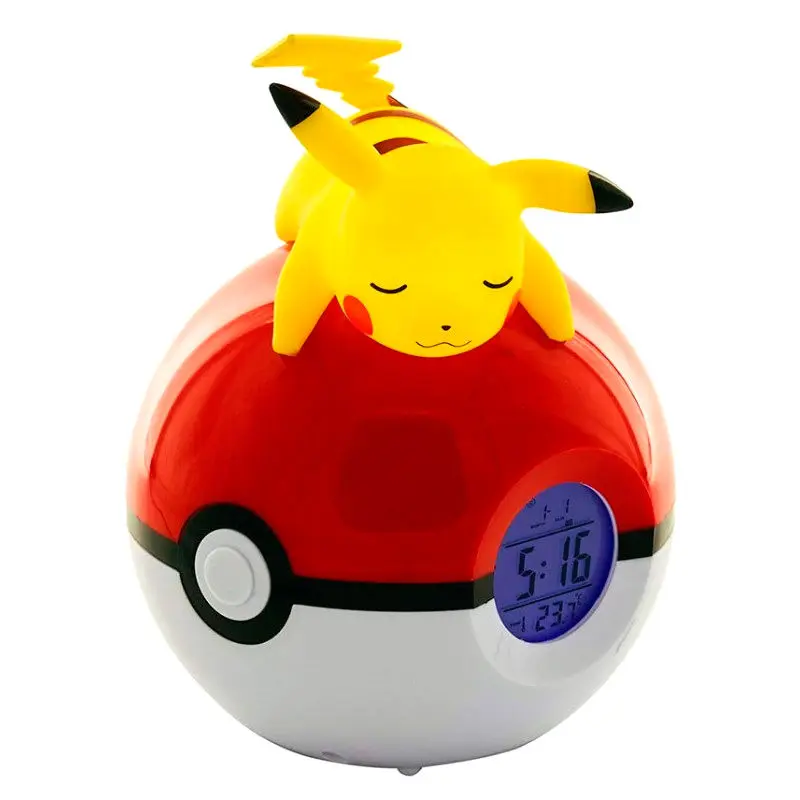 Pokémon Budík Pokeball se Světlem Pikachu 18 cm fotografii produktu