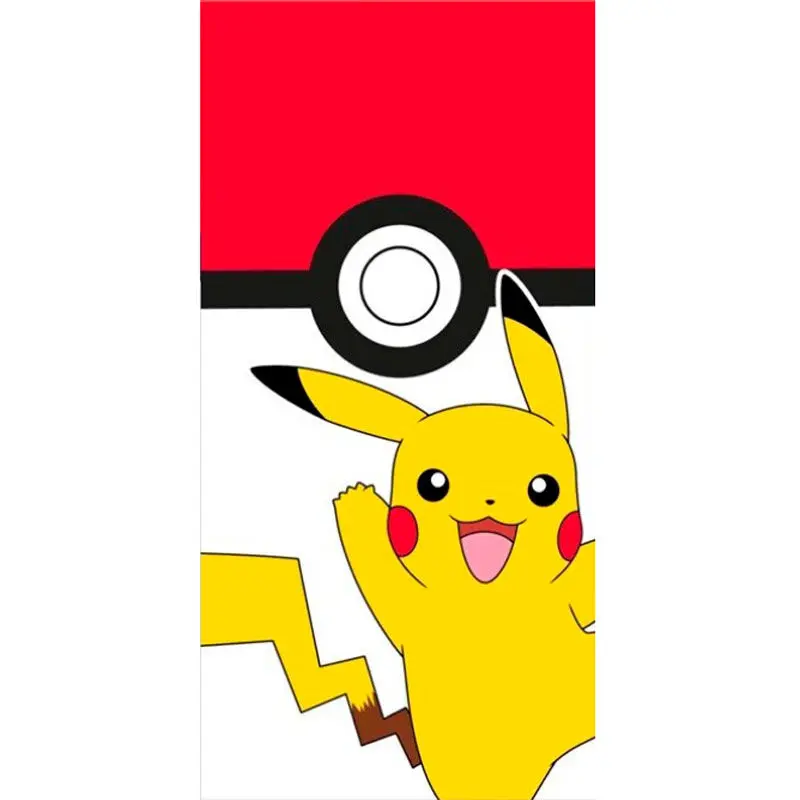 Pokemon Pikachu Pokeball plážová osuška bavlněná fotografii produktu