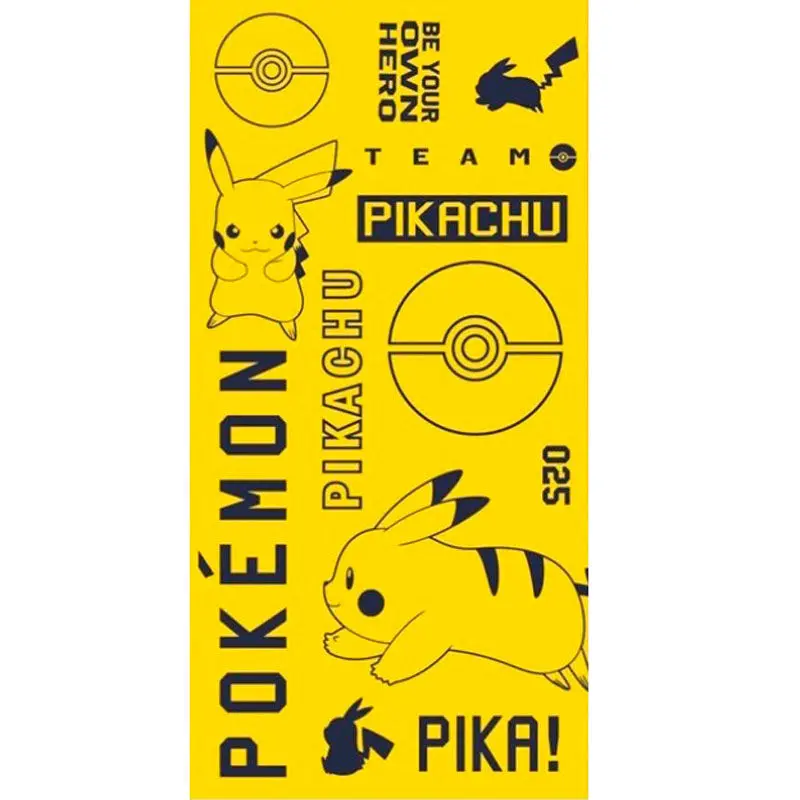 Pokemon Pikachu plážová osuška bavlna fotografii produktu