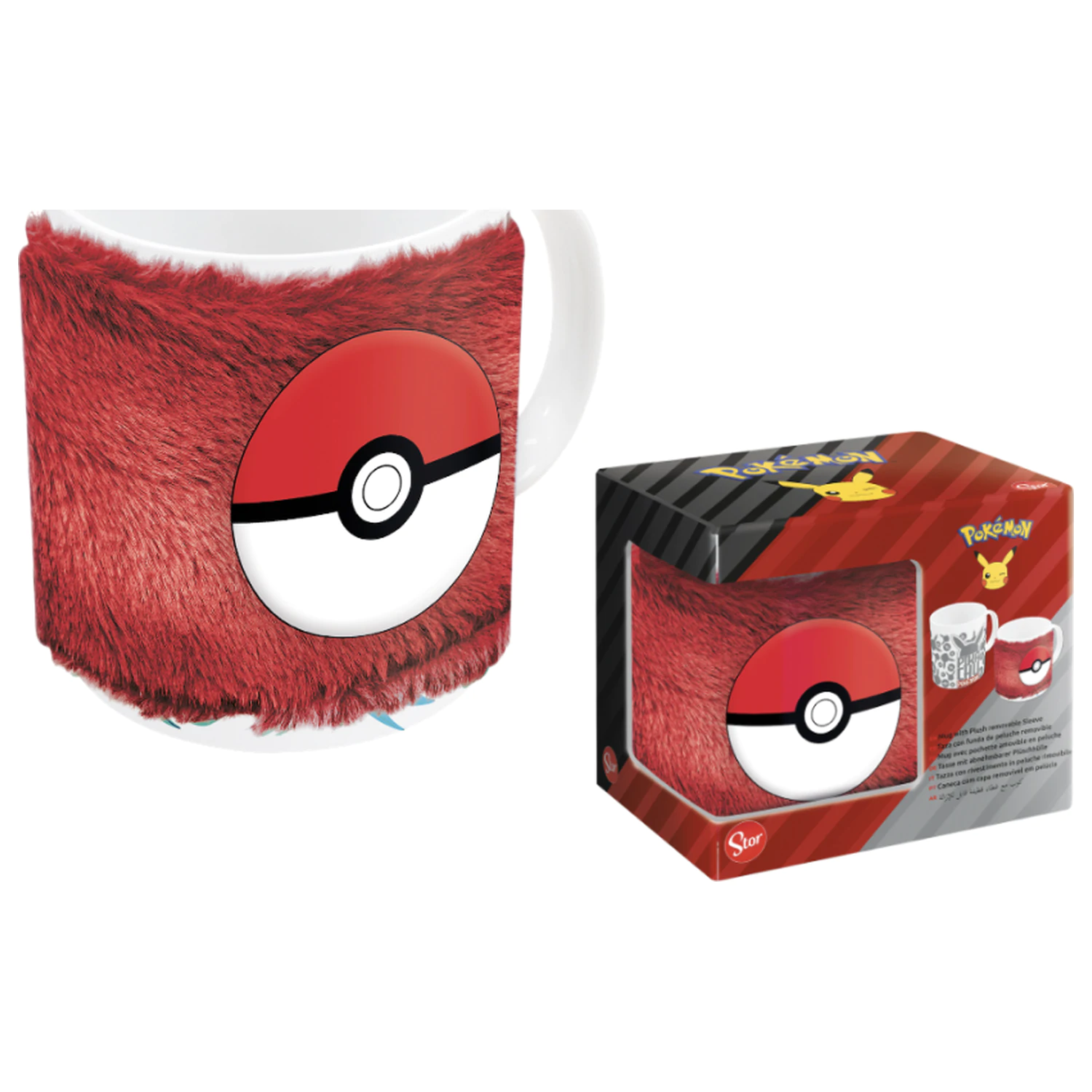 Pokémon Poké Ball plyšové pouzdro na hrnek 325 ml fotografii produktu