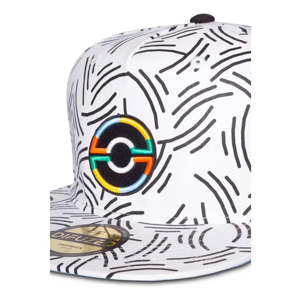 Pokemon Snapback Kšiltovka Pokeball white fotografii produktu