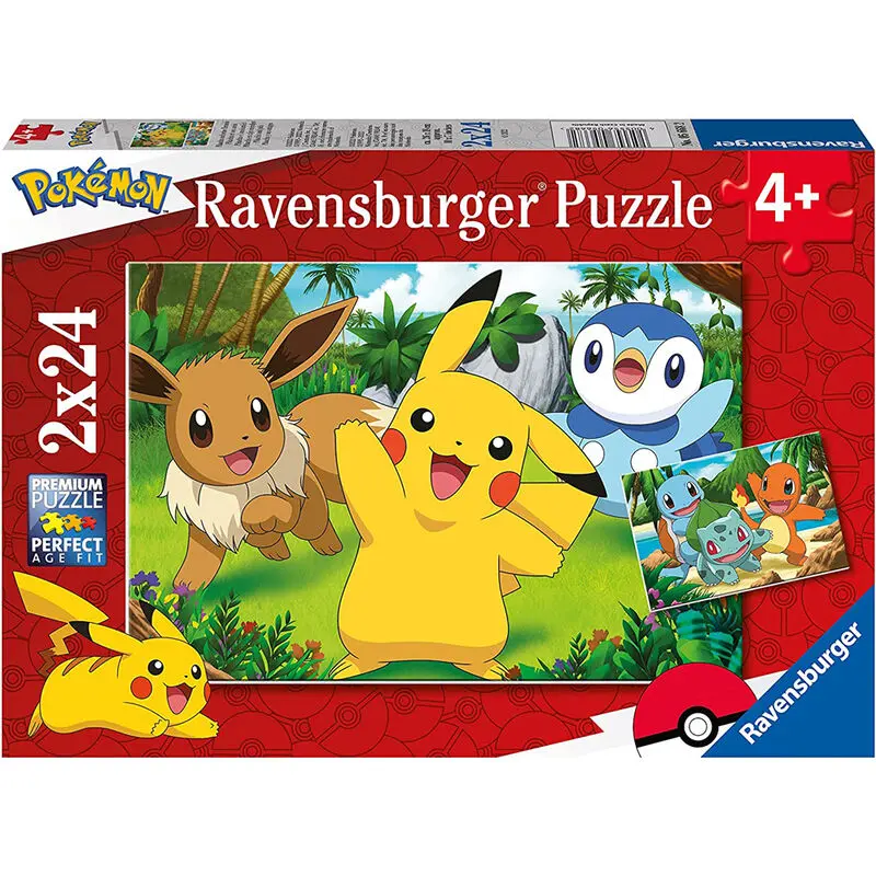 Pokémon Dětské Puzzle Pikachu & Friends (2 x 24 dílků) fotografii produktu