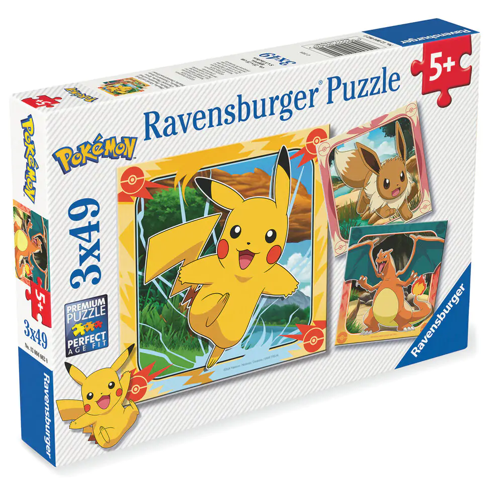 Pokemon puzzle 3x39 dílků fotografii produktu
