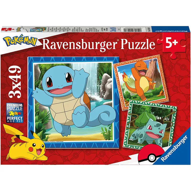 Pokemon puzzle 3x49 dílků fotografii produktu