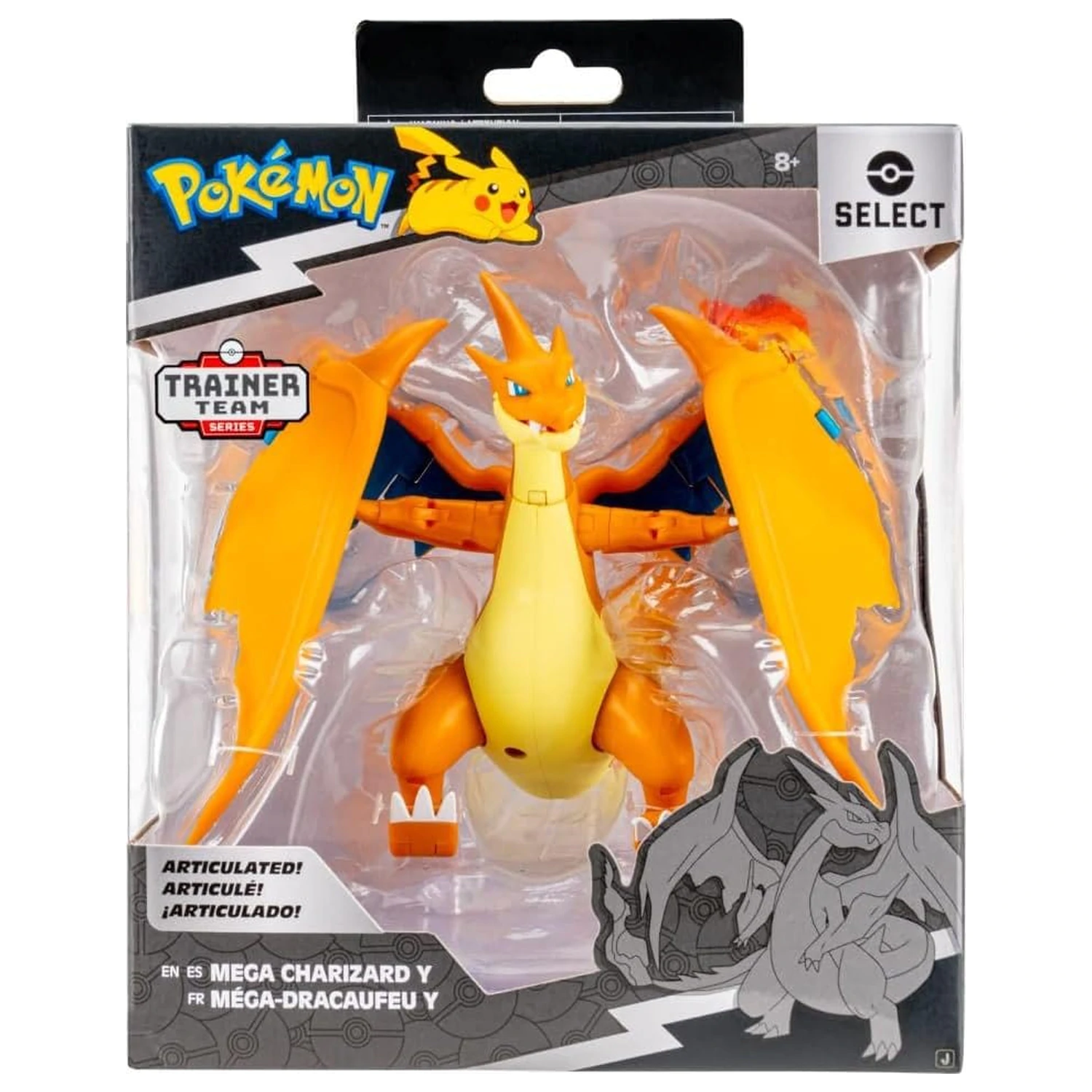 Pokémon Select super-pohyblivá figurka Mega Charizard Y 15 cm fotografii produktu