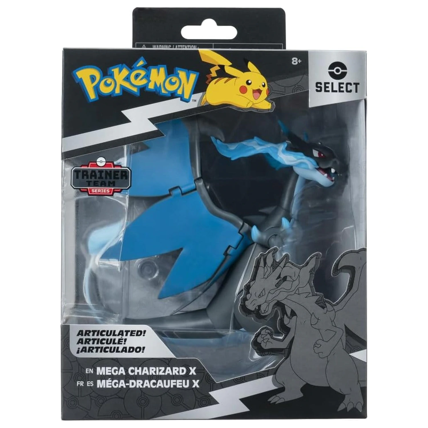 Pokémon Select Super-Articulated figurka Mega Charizard X 15 cm fotografii produktu
