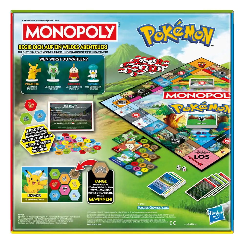 Pokémon Stolní hra Monopoly *Německá verze* fotografii produktu