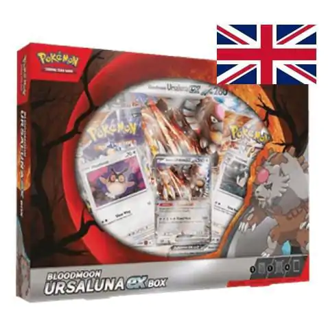 Pokémon TCG Bloodmoon Ursaluna EX Box listopad 2024 *anglická verze* fotografii produktu