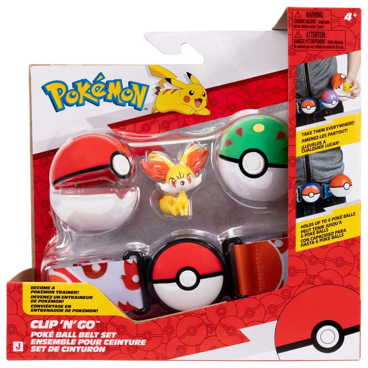 Pokémon Toy Clip 'n' Go Pásek Set Fennekin fotografii produktu