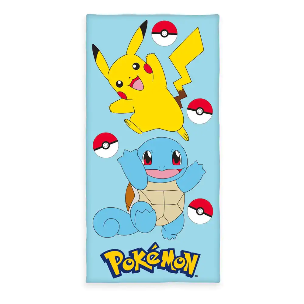 Pokemon Velurový Pikachu & Squirtle ručník 75 x 150 cm fotografii produktu