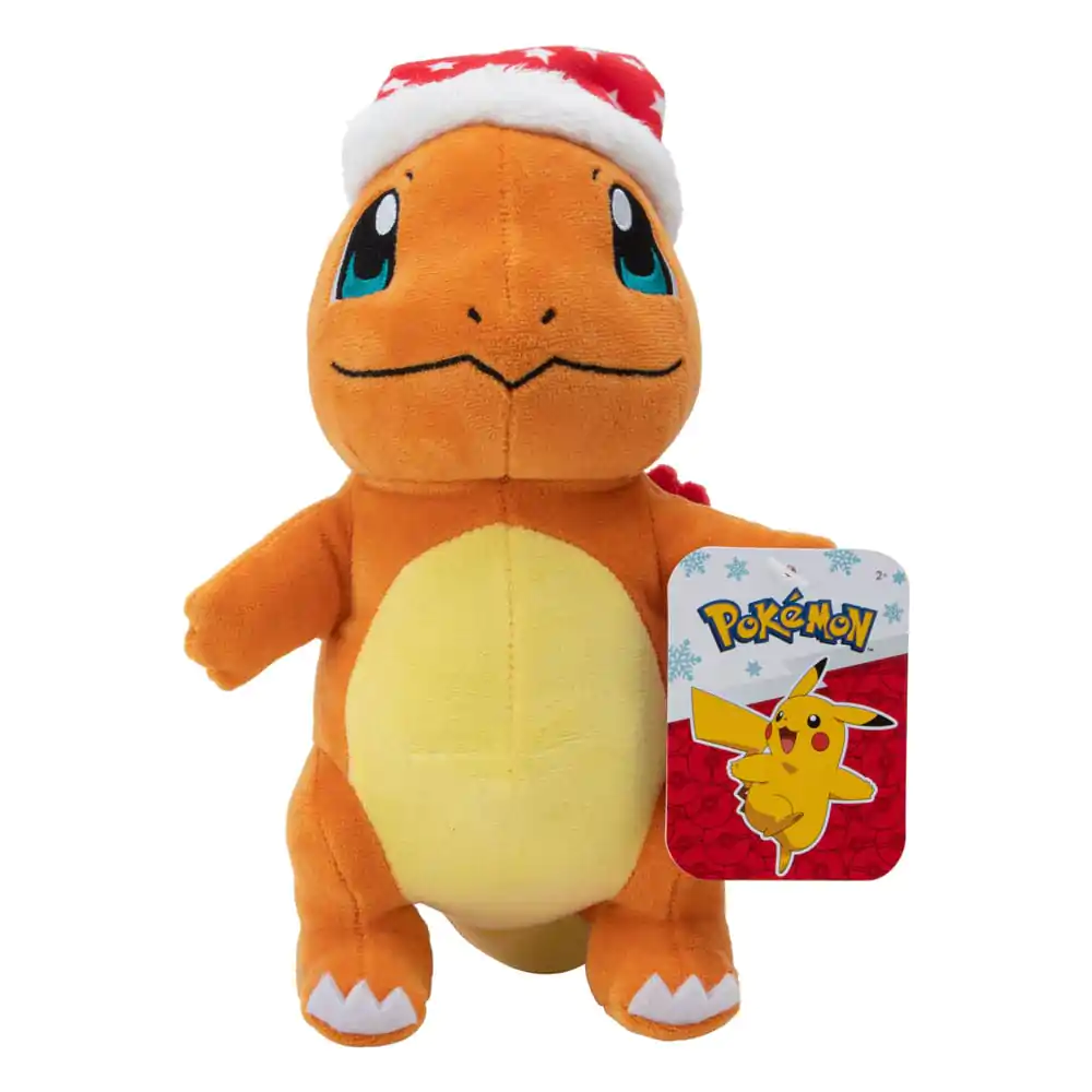 Plyšová figurka Pokémon Zimní Charmander s vánoční čepicí 20 cm fotografii produktu