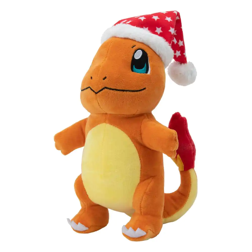 Plyšová figurka Pokémon Zimní Charmander s vánoční čepicí 20 cm fotografii produktu