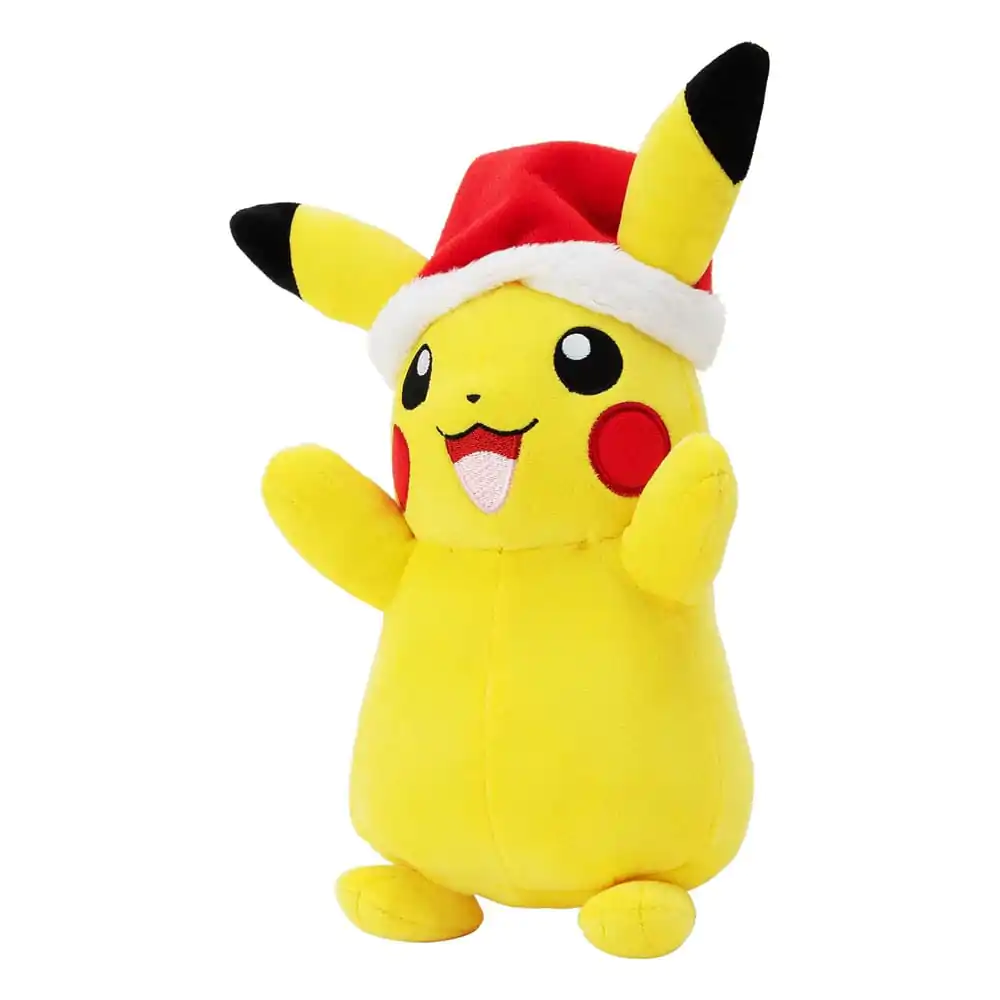 Plyšová figurka Pokémon Winter Pikachu s vánoční čepicí 20 cm fotografii produktu