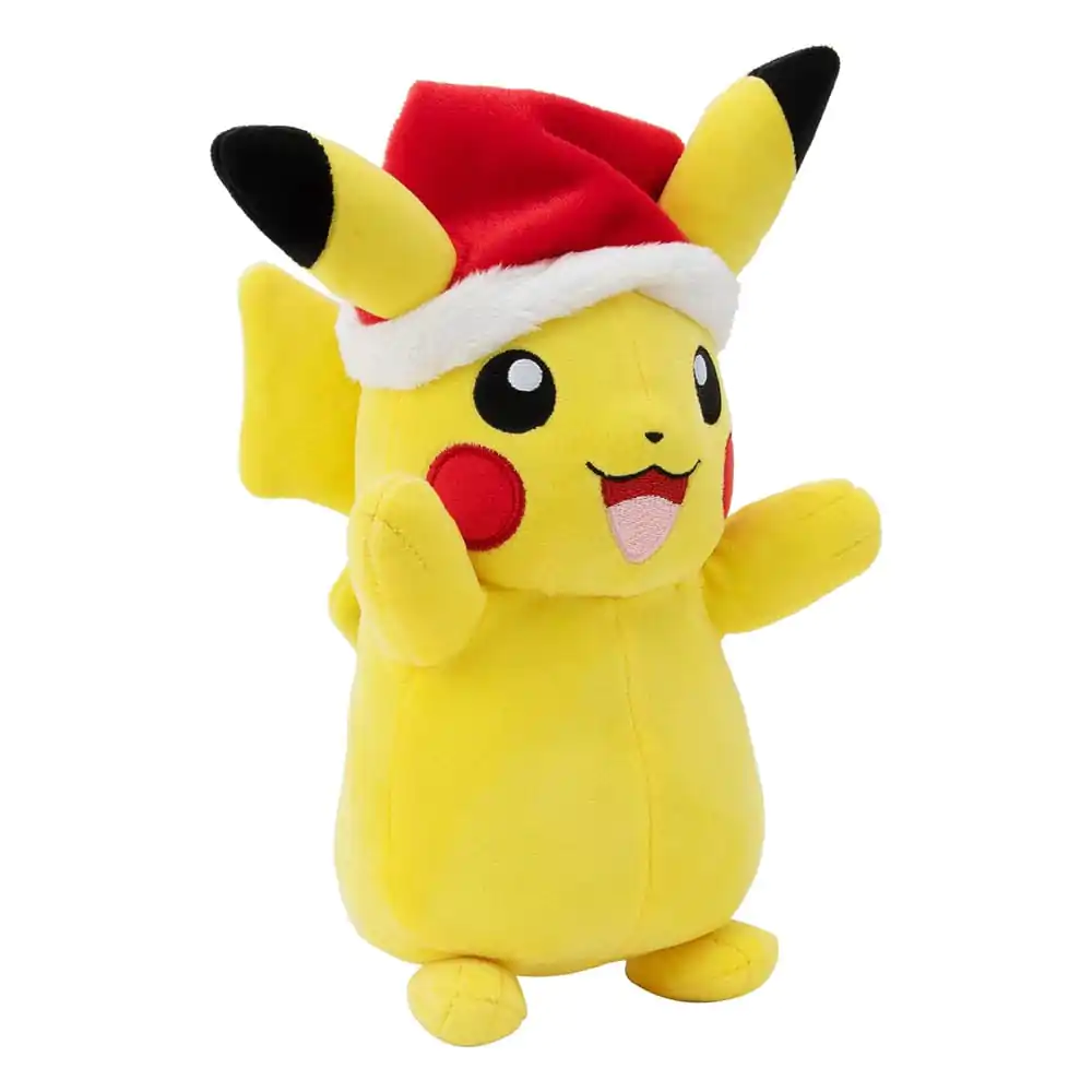 Plyšová figurka Pokémon Winter Pikachu s vánoční čepicí 20 cm fotografii produktu