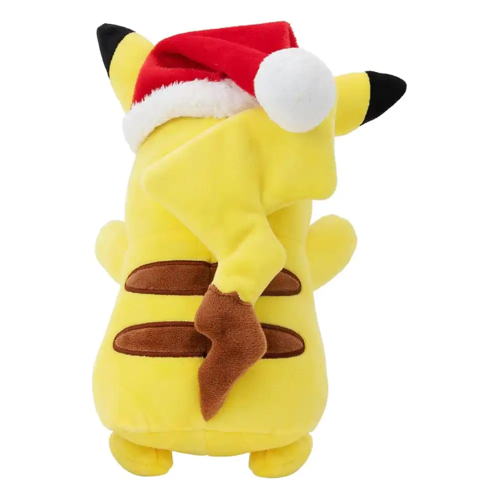 Plyšová figurka Pokémon Winter Pikachu s vánoční čepicí 20 cm fotografii produktu