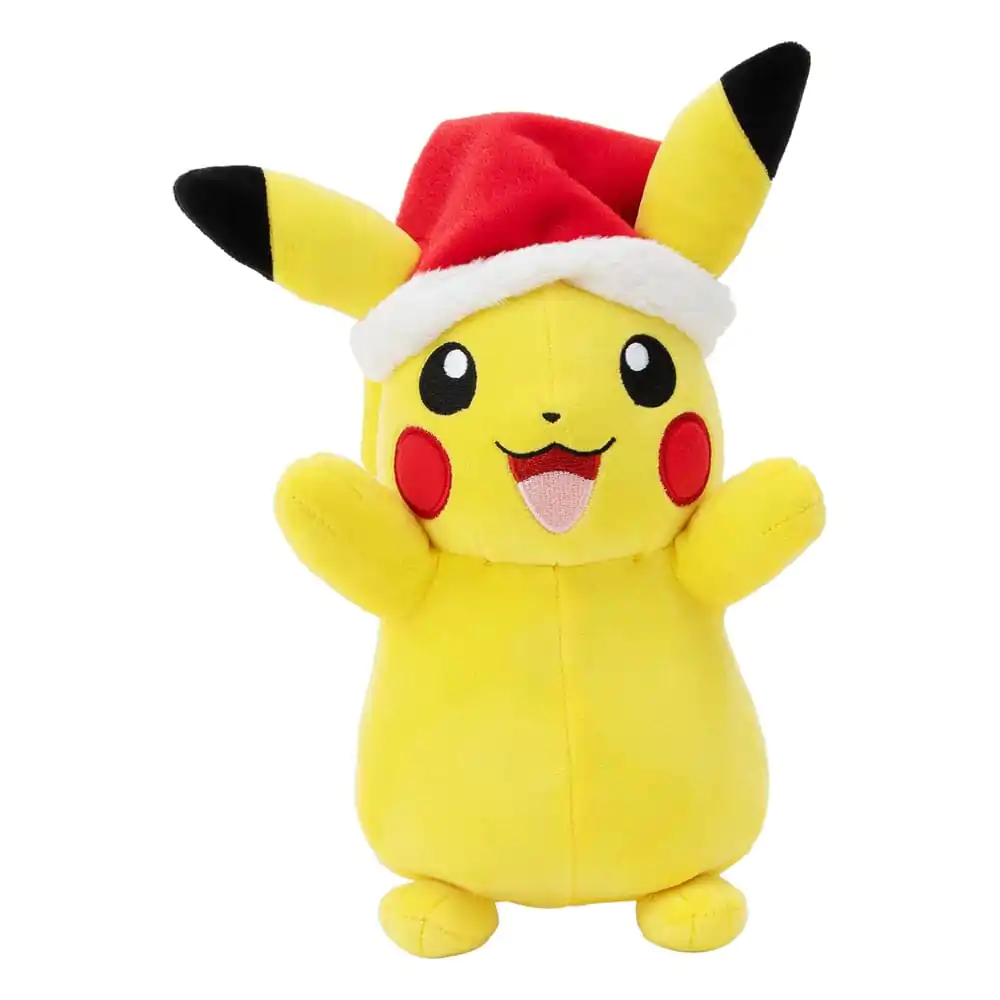 Plyšová figurka Pokémon Winter Pikachu s vánoční čepicí 20 cm fotografii produktu