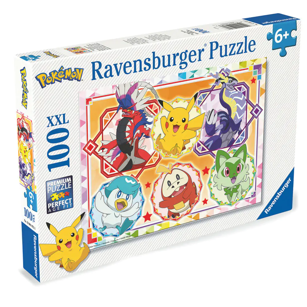 Pokemon XXL puzzle 100 dílků fotografii produktu