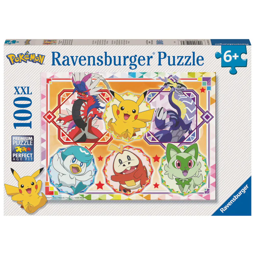 Pokemon XXL puzzle 100 dílků fotografii produktu