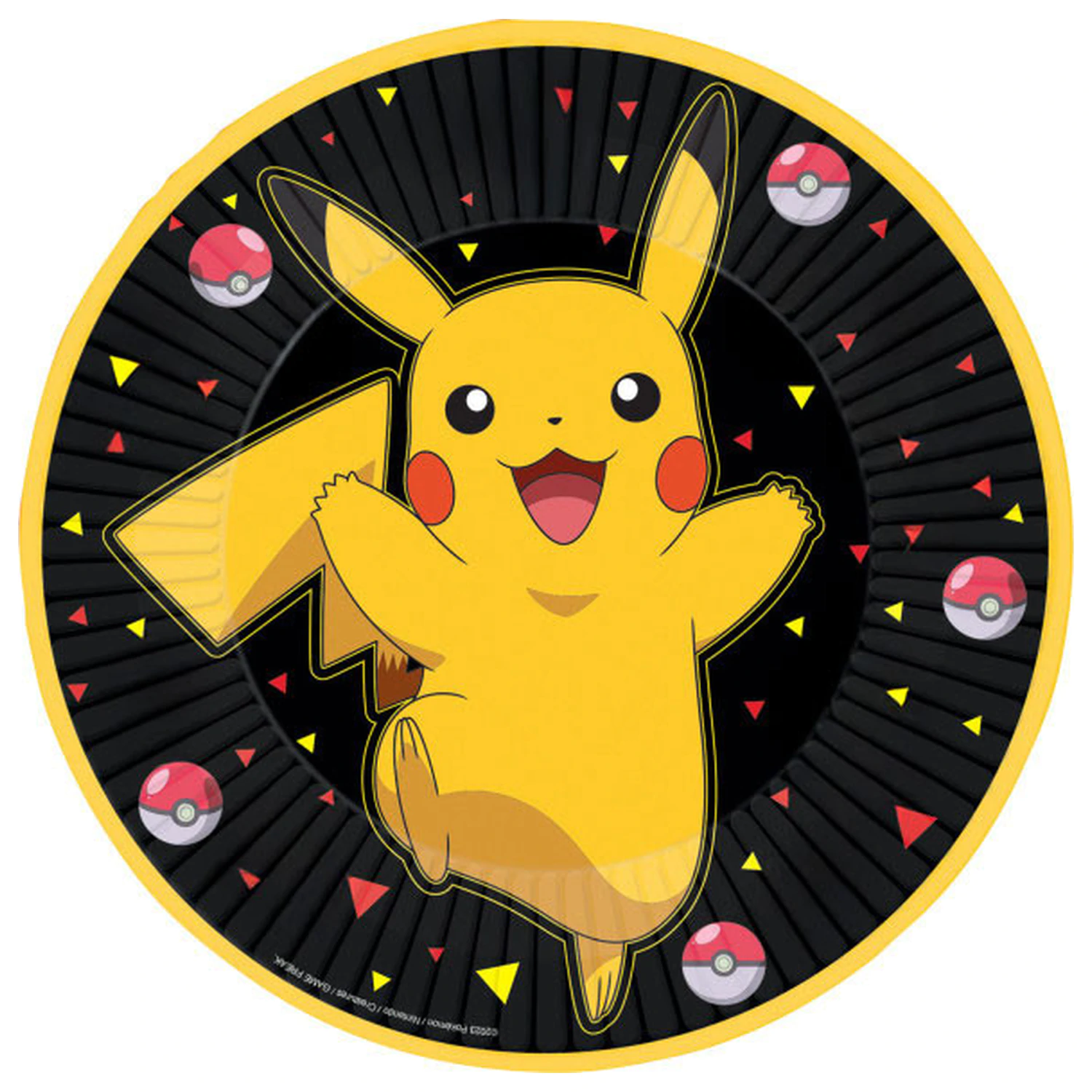 Pokémon Yellow Thunder papírové talíře 8 ks 23 cm fotografii produktu
