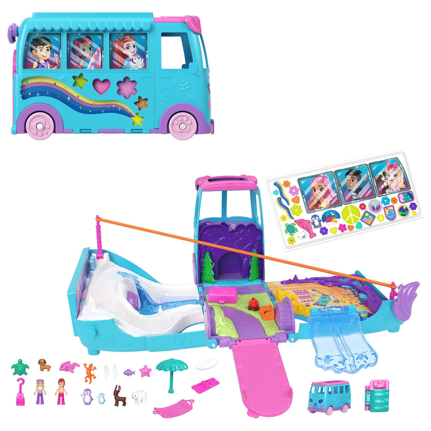 Polly Pocket Animal Adventure Van herní set fotografii produktu