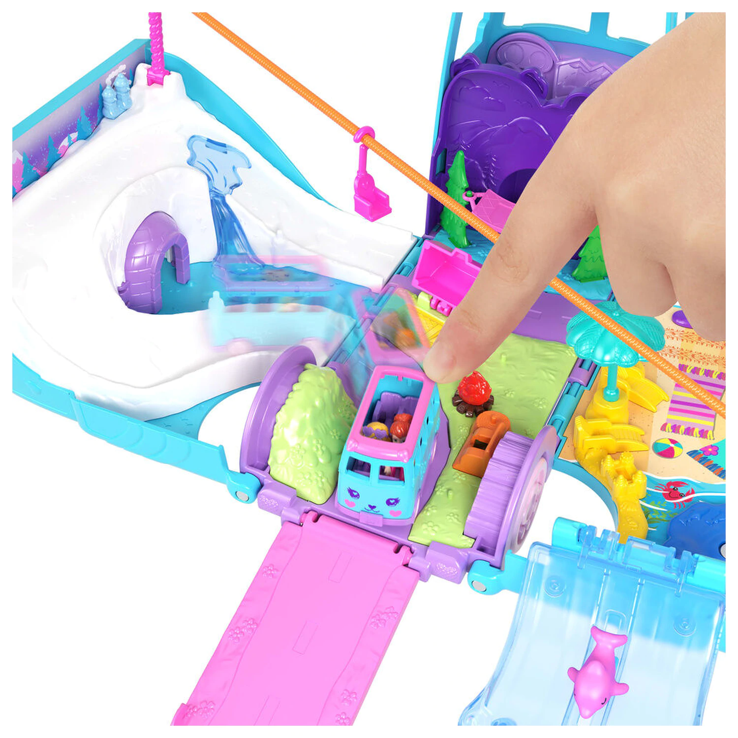 Polly Pocket Animal Adventure Van herní set fotografii produktu