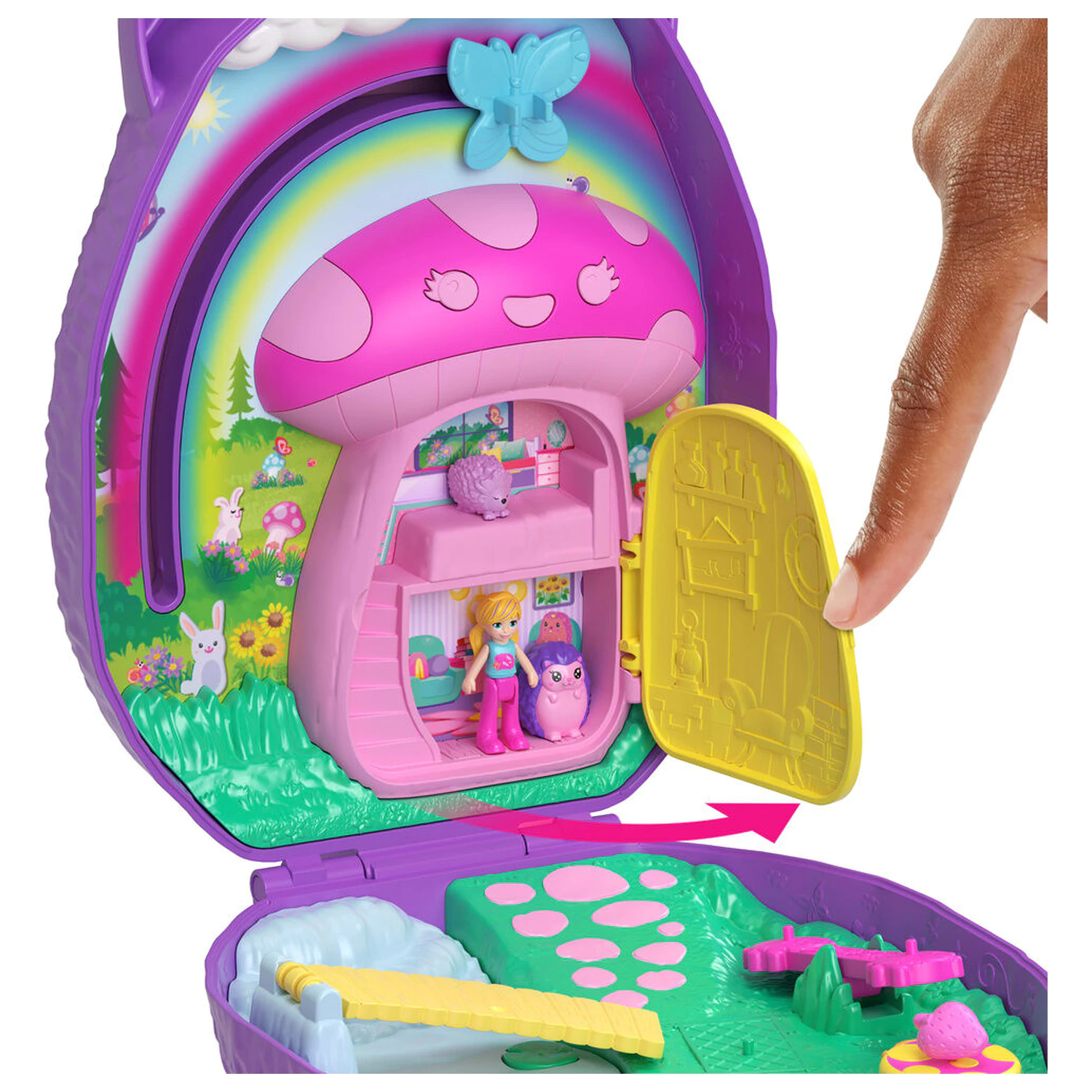 Polly Pocket Mama Hedgehog and Baby hrací sada fotografii produktu