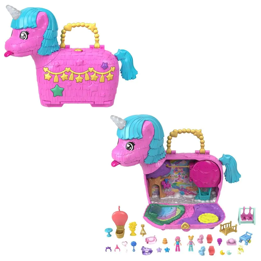Polly Pocket Partyland Unicorn truhla sada na hraní fotografii produktu