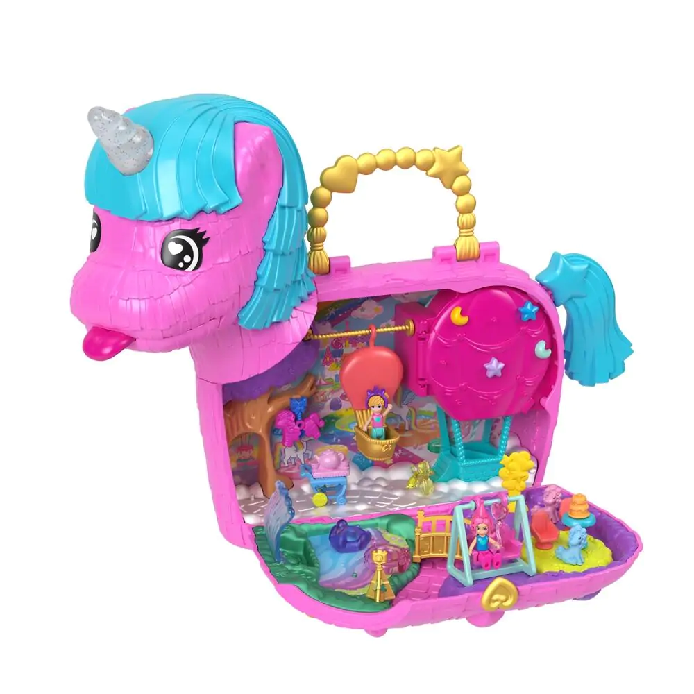 Polly Pocket Partyland Unicorn truhla sada na hraní fotografii produktu