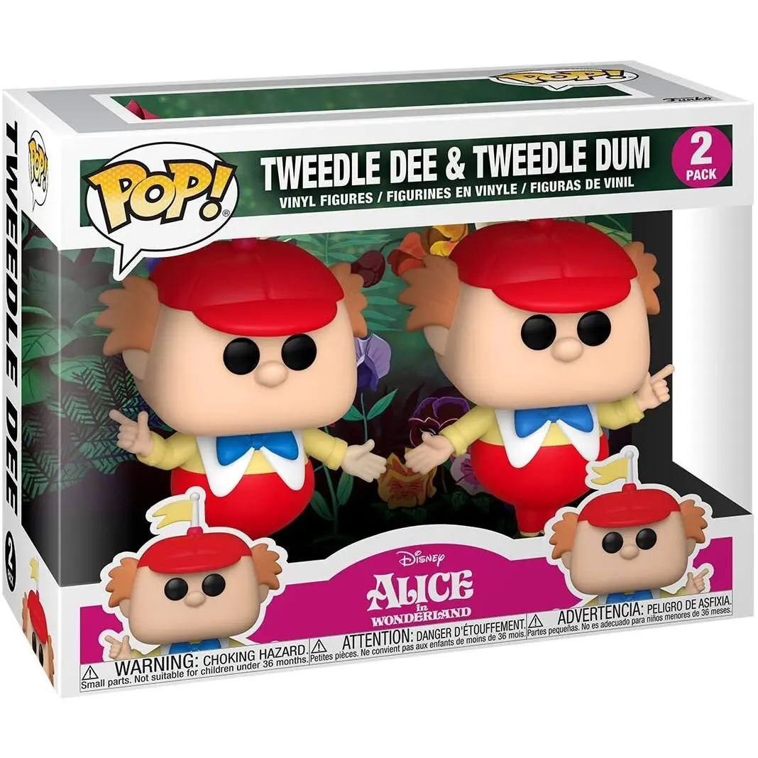 Alice in Wonderland POP! Disney Vinyl Figurky 2-Pack Tweedle Dee & Dum 5 cm fotografii produktu