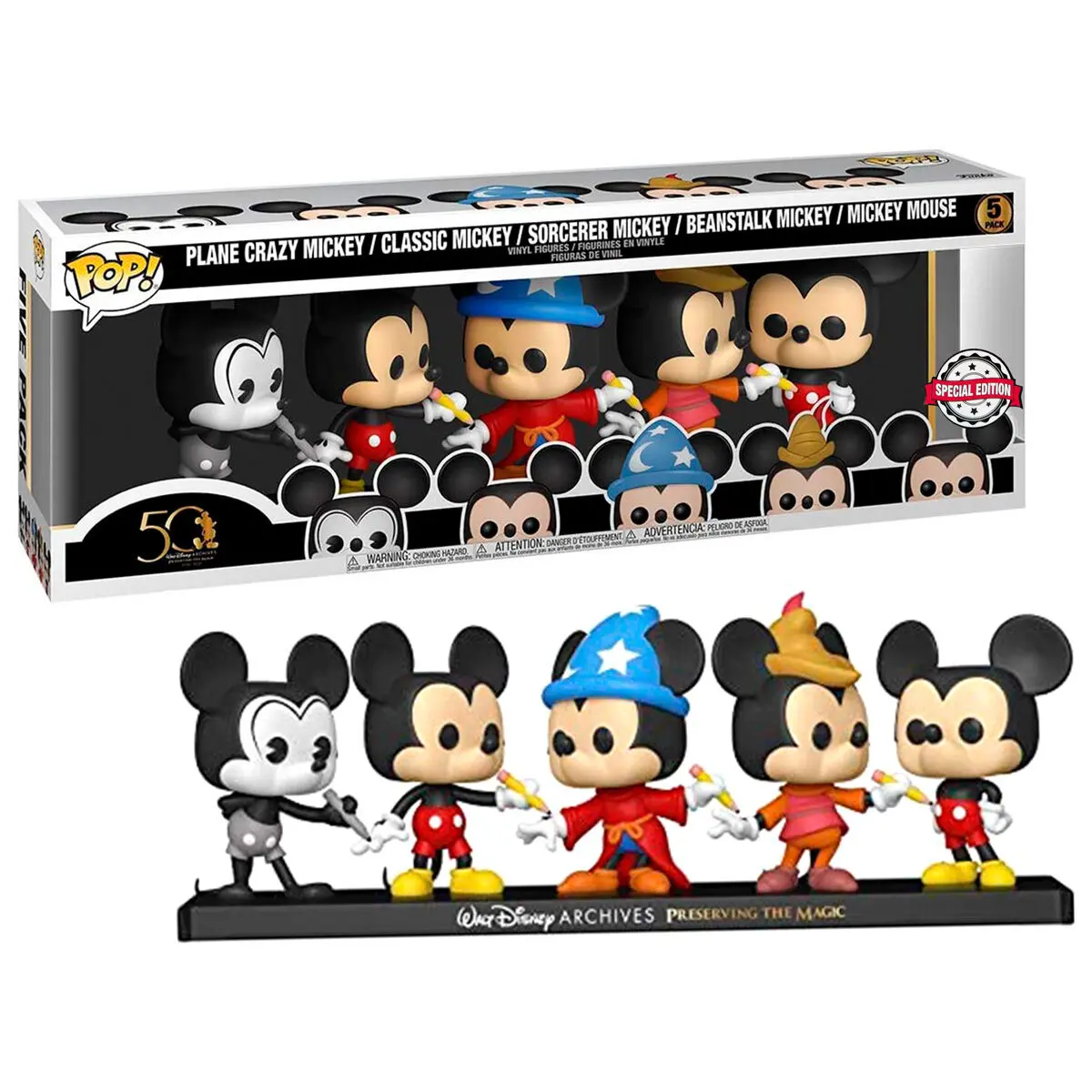 Balení POP 5 figurek Disney Archives Mickey Exclusive fotografii produktu