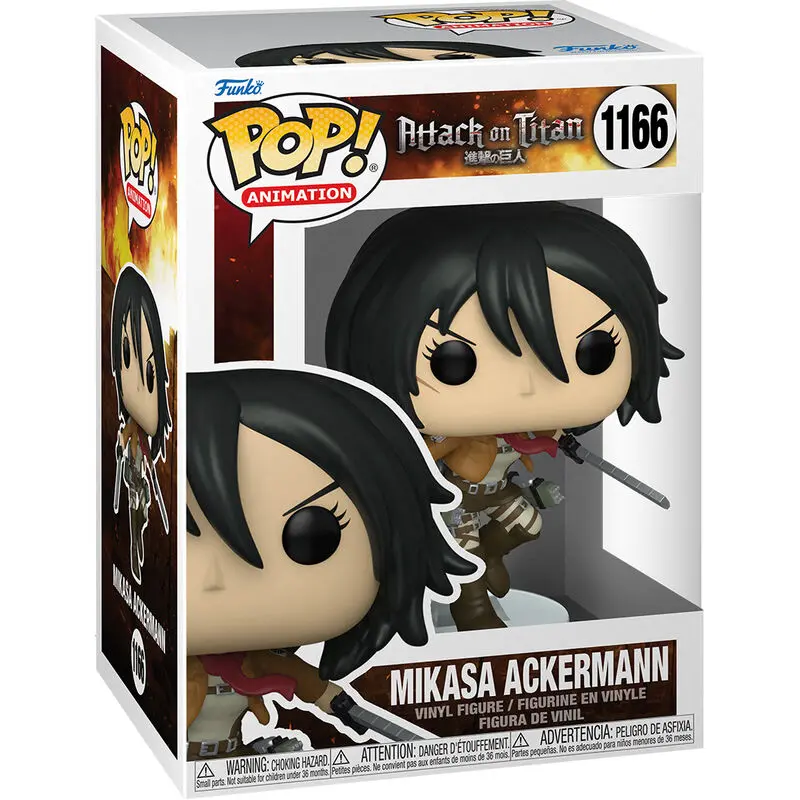 Attack on Titan POP! Animation Vinylová figurka Mikasa Ackerman s meči 9 cm fotografii produktu