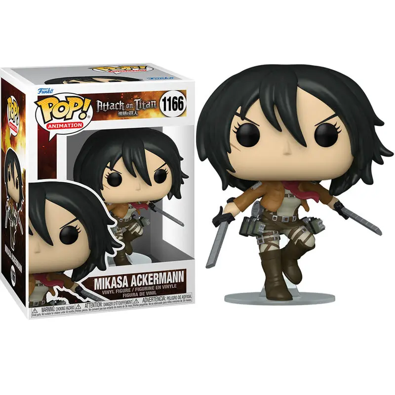 Attack on Titan POP! Animation Vinylová figurka Mikasa Ackerman s meči 9 cm fotografii produktu