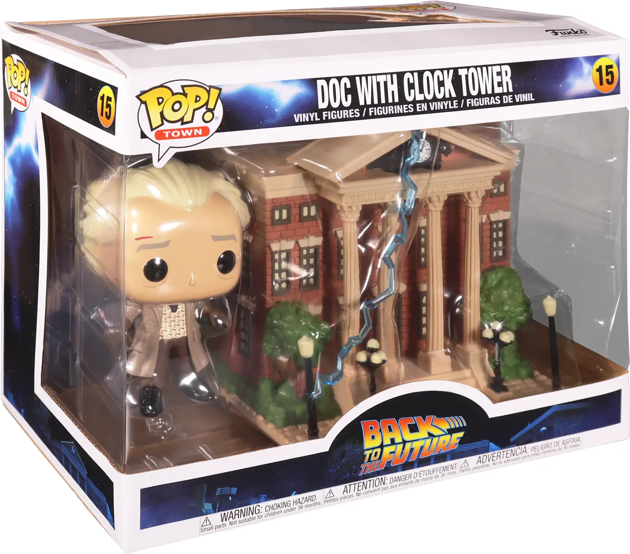 Back to the Future POP! Town Vinylová figurka Doc s Clock Tower 9 cm fotografii produktu