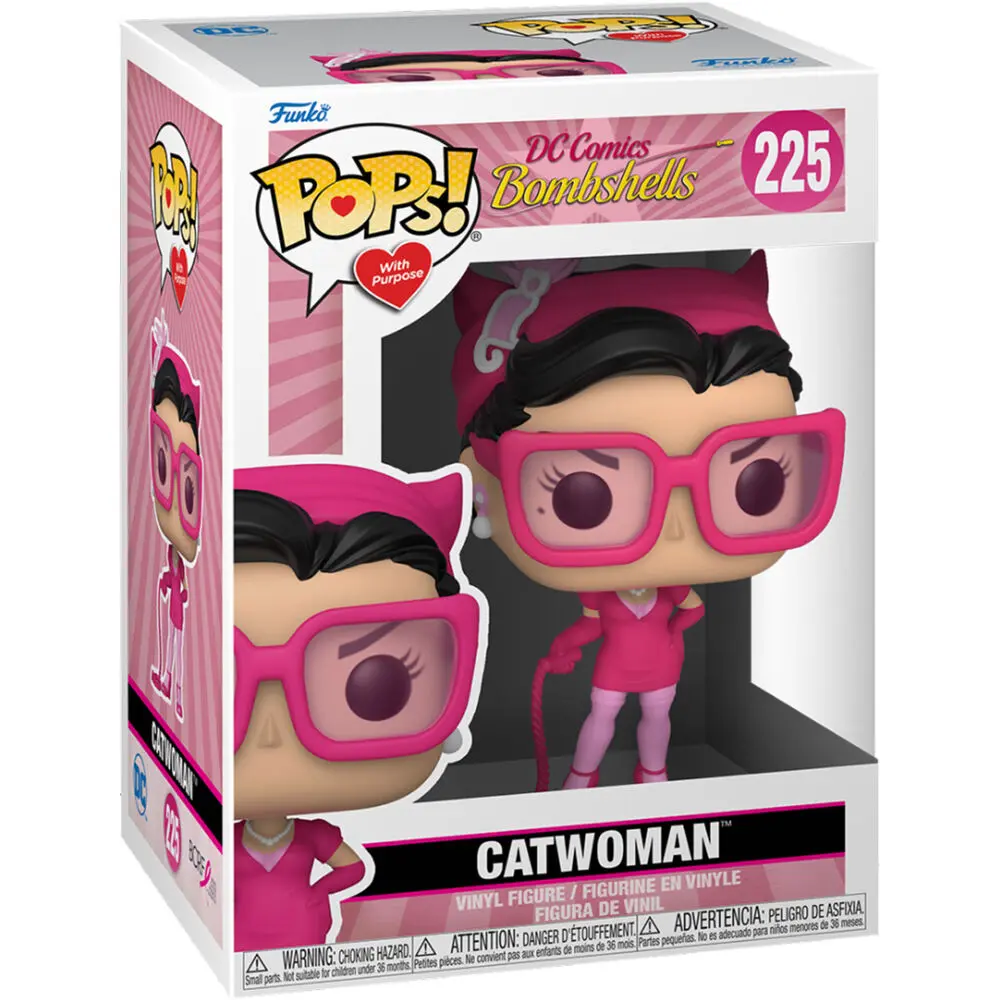 DC Comics POP! Heroes Vinylová figurka BC Awareness - Bombshell Catwoman 9 cm fotografii produktu