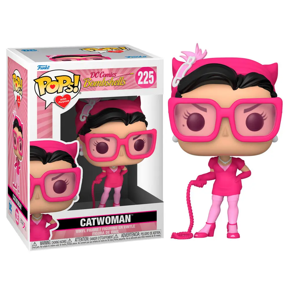 DC Comics POP! Heroes Vinylová figurka BC Awareness - Bombshell Catwoman 9 cm fotografii produktu