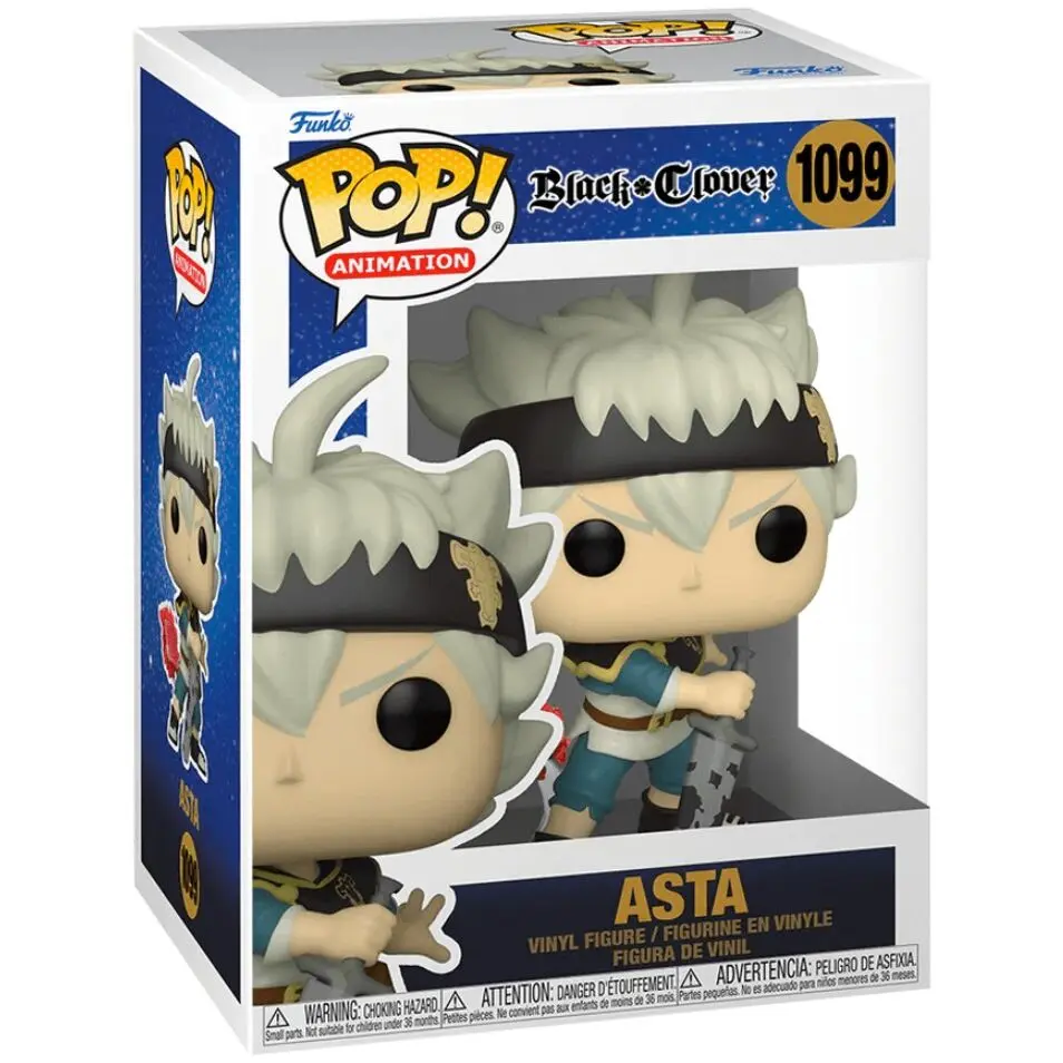 Black Clover POP! Animation Vinylová Figurka Asta 9 cm fotografii produktu