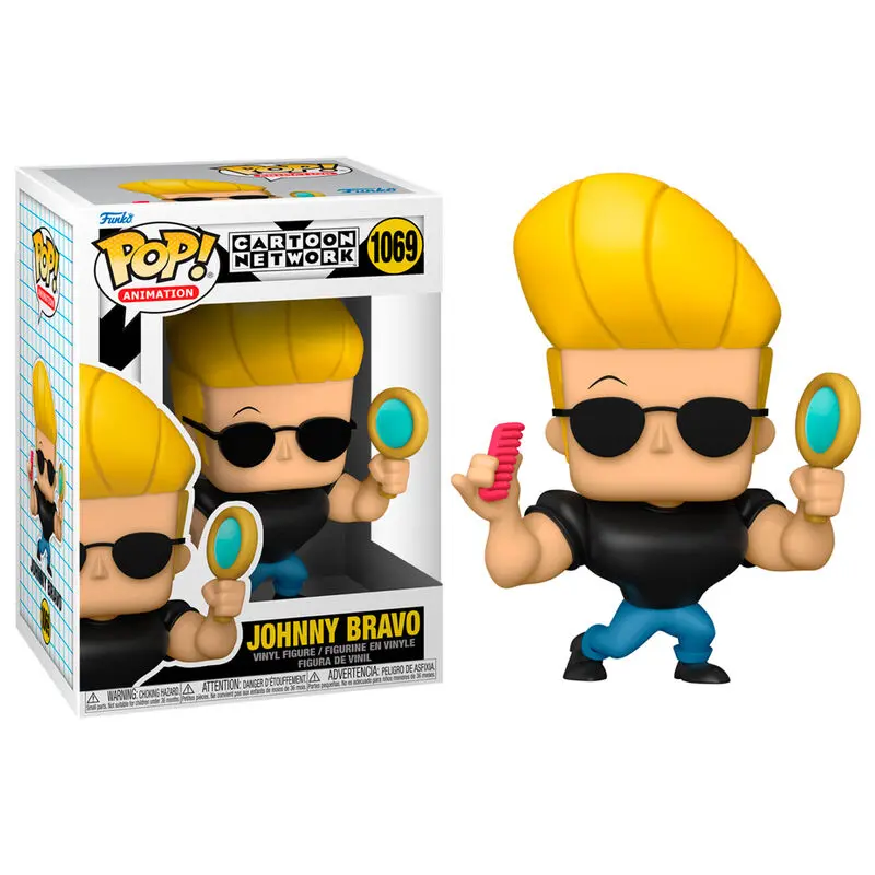 Johnny Bravo POP! Animace Vinylová Figurka Johnny se zrcadlem a hřebenem 9 cm fotografii produktu